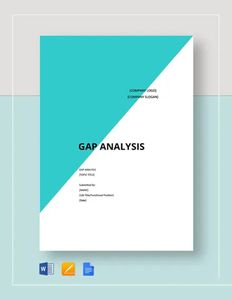 Download Blank Gap Analysis Template for free