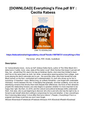 Baixe [DOWNLOAD] Everything's Fine.pdf BY : Cecilia Rabess gratuitamente