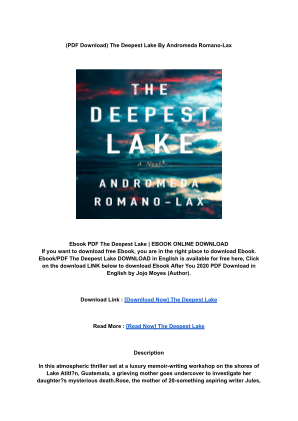 Baixe (DOWNLOAD) (PDF) The Deepest Lake By _ (Andromeda Romano-Lax).pdf gratuitamente