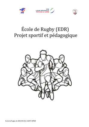 Descargar PROJET PEDAGOGIQUE Ãcole de Rugby 2023 - 2024.pdf gratis