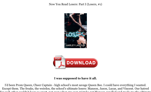 Download [PDF] Losers: Part I (Losers, #1) Books را به صورت رایگان دانلود کنید