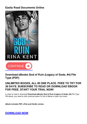Télécharger Download eBooks God of Ruin (Legacy of Gods, #4) gratuitement