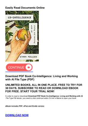 Descargar Download PDF Book Co-Intelligence: Living and Working with AI gratis