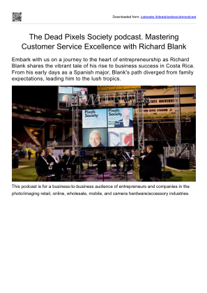 Baixe The Dead Pixels Society podcast. Mastering Customer Service Excellence with Richard Blank.pdf gratuitamente