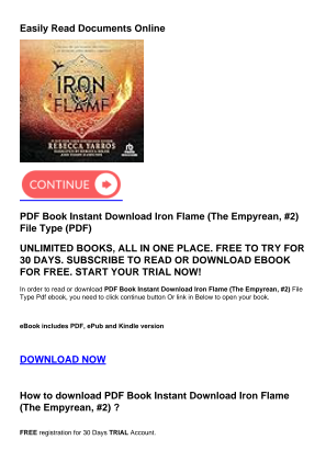 Download PDF Book Instant Download Iron Flame (The Empyrean, #2) for free