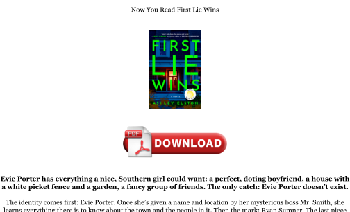 Télécharger Download [PDF] First Lie Wins Books gratuitement