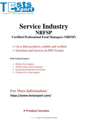 Top Guide for NRFSP Certified Food Managers Exam Success.pdf را به صورت رایگان دانلود کنید