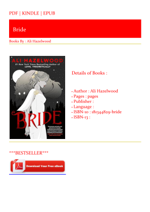 Get [EPUB/PDF] Bride Free Download را به صورت رایگان دانلود کنید