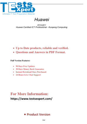 Dominate H13-221 Huawei ICT Professional Kunpeng Computing Exam.pdf را به صورت رایگان دانلود کنید