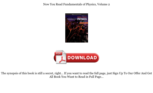 Download Download [PDF] Fundamentals of Physics, Volume 2 Books for free