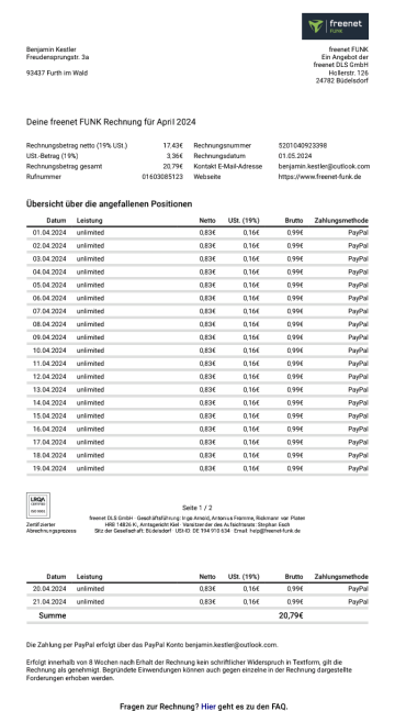 Télécharger Rechnung-FUNK-freenet.april24.pdf gratuitement