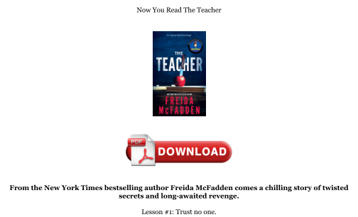 Télécharger Download [PDF] The Teacher Books gratuitement