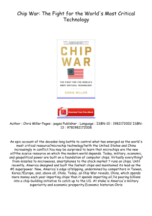 Download Download [EPUB/PDF] Chip War: The Fight for the World's Most Critical Technology Full Page for free