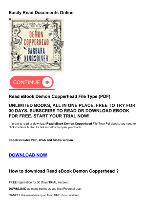 Download Read eBook Demon Copperhead for free
