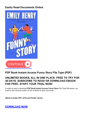 Download PDF Book Instant Access Funny Story for free