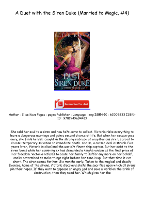 Download Download [EPUB/PDF] A Duet with the Siren Duke (Married to Magic, #4) Free Read for free