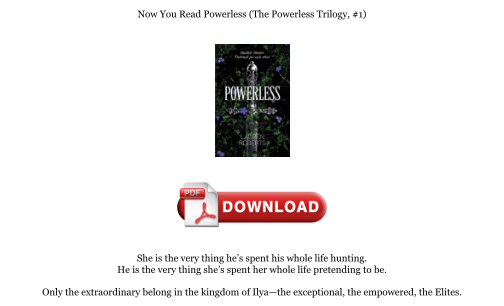 Download Download [PDF] Powerless (The Powerless Trilogy, #1) Books for free