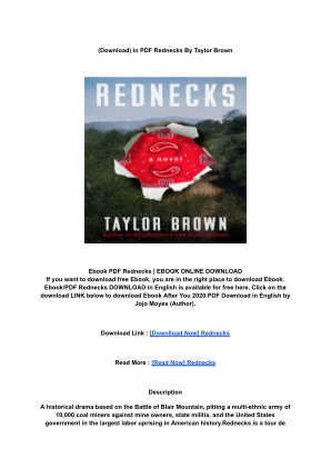 Unduh (DOWNLOAD) (PDF) Rednecks By _ (Taylor  Brown).pdf secara gratis