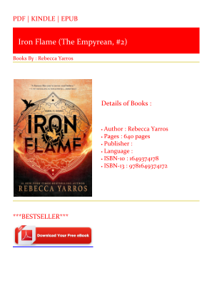 Unduh Download [PDF/KINDLE] Iron Flame (The Empyrean, #2) Full Access secara gratis