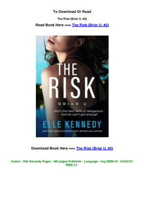 Télécharger LINK Download PDF The Risk Briar U  2 pdf By Elle Kennedy.pdf gratuitement