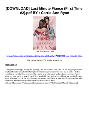 Download [DOWNLOAD] Last Minute Fiancé (First Time, #2).pdf BY : Carrie Ann Ryan for free