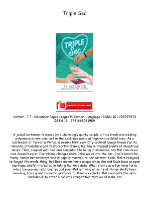 Télécharger Download [PDF/KINDLE] Triple Sec Free Read gratuitement