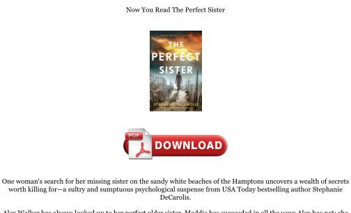 Download [PDF] The Perfect Sister Books را به صورت رایگان دانلود کنید