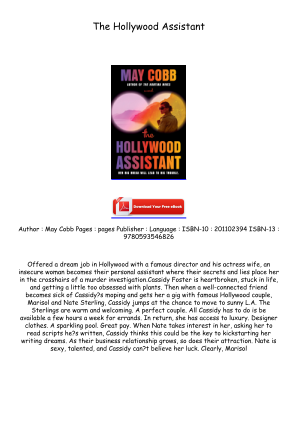 Descargar Get [PDF/KINDLE] The Hollywood Assistant Full Page gratis
