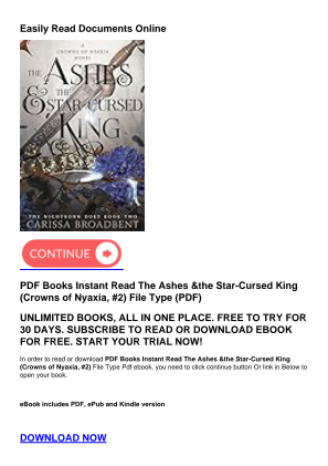 免费下载 PDF Books Instant Read The Ashes & the Star-Cursed King (Crowns of Nyaxia, #2)