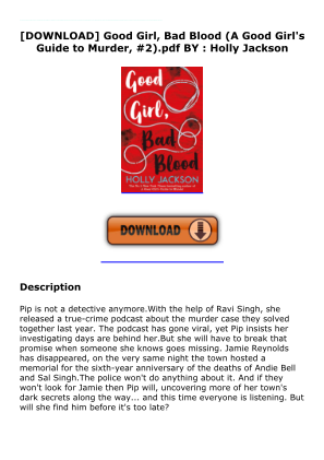 Unduh [DOWNLOAD] Good Girl, Bad Blood (A Good Girl's Guide to Murder, #2).pdf BY : Holly  Jackson secara gratis