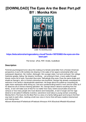 Download [DOWNLOAD] The Eyes Are the Best Part.pdf BY : Monika Kim for free