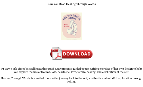 Descargar Download [PDF] Healing Through Words Books gratis