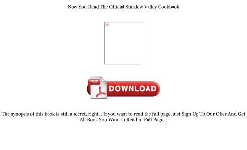 Download Download [PDF] The Official Stardew Valley Cookbook Books for free