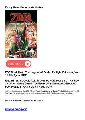 免费下载 PDF Book Read The Legend of Zelda: Twilight Princess, Vol. 11