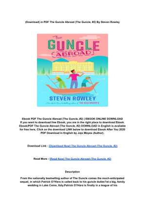 Descargar [PDF] The Guncle Abroad (The Guncle, #2) By _ (Steven  Rowley).pdf gratis