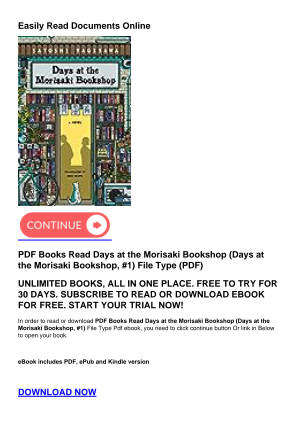 Télécharger PDF Books Read Days at the Morisaki Bookshop (Days at the Morisaki Bookshop, #1) gratuitement