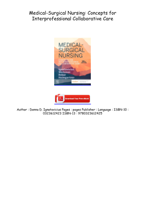 Télécharger Read [EPUB/PDF] Medical-Surgical Nursing: Concepts for Interprofessional Collaborative Care Free Read gratuitement