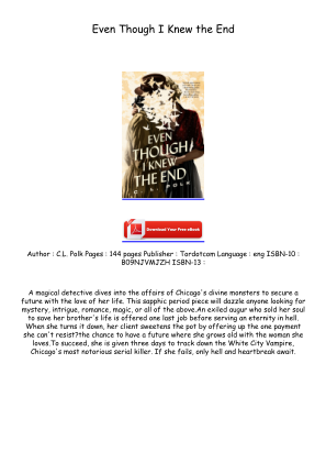 Download Read [PDF/EPUB] Even Though I Knew the End Full Access for free
