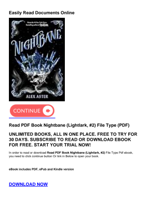 Скачать Read PDF Book Nightbane (Lightlark, #2) бесплатно