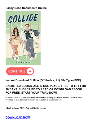 Baixe Instant Download Collide (Off the Ice, #1) gratuitamente