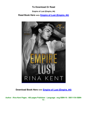 Download LINK download PDF Empire of Lust Empire  4 pdf By Rina Kent.pdf for free
