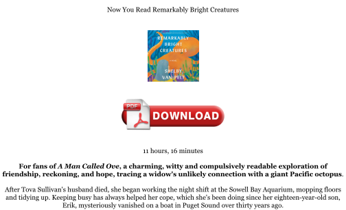 Télécharger Download [PDF] Remarkably Bright Creatures Books gratuitement