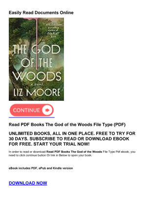 Baixe Read PDF Books The God of the Woods gratuitamente