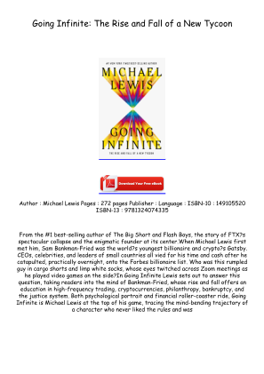 Baixe Read [EPUB/PDF] Going Infinite: The Rise and Fall of a New Tycoon Free Download gratuitamente