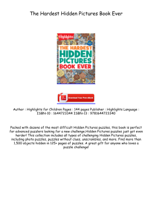 Télécharger Read [PDF/EPUB] The Hardest Hidden Pictures Book Ever Full Page gratuitement