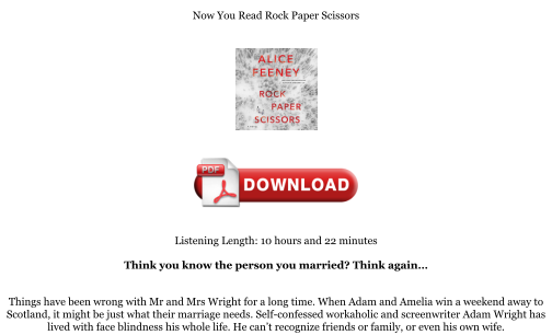 Baixe Download [PDF] Rock Paper Scissors Books gratuitamente