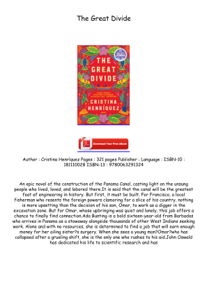 Descargar Download [PDF/BOOK] The Great Divide Full Access gratis