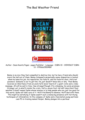Descargar Get [EPUB/PDF] The Bad Weather Friend Free Download gratis