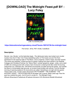 Descargar [DOWNLOAD] The Midnight Feast.pdf BY : Lucy Foley gratis
