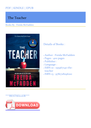 Télécharger Download [PDF/EPUB] The Teacher Free Download gratuitement